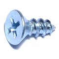 Midwest Fastener Sheet Metal Screw, #10 x 1/2 in, Zinc Plated Steel Flat Head Phillips Drive, 48 PK 63661